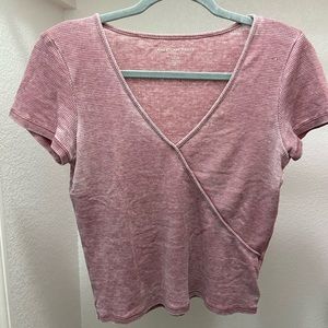 Dusty Pink American Eagle Tee
